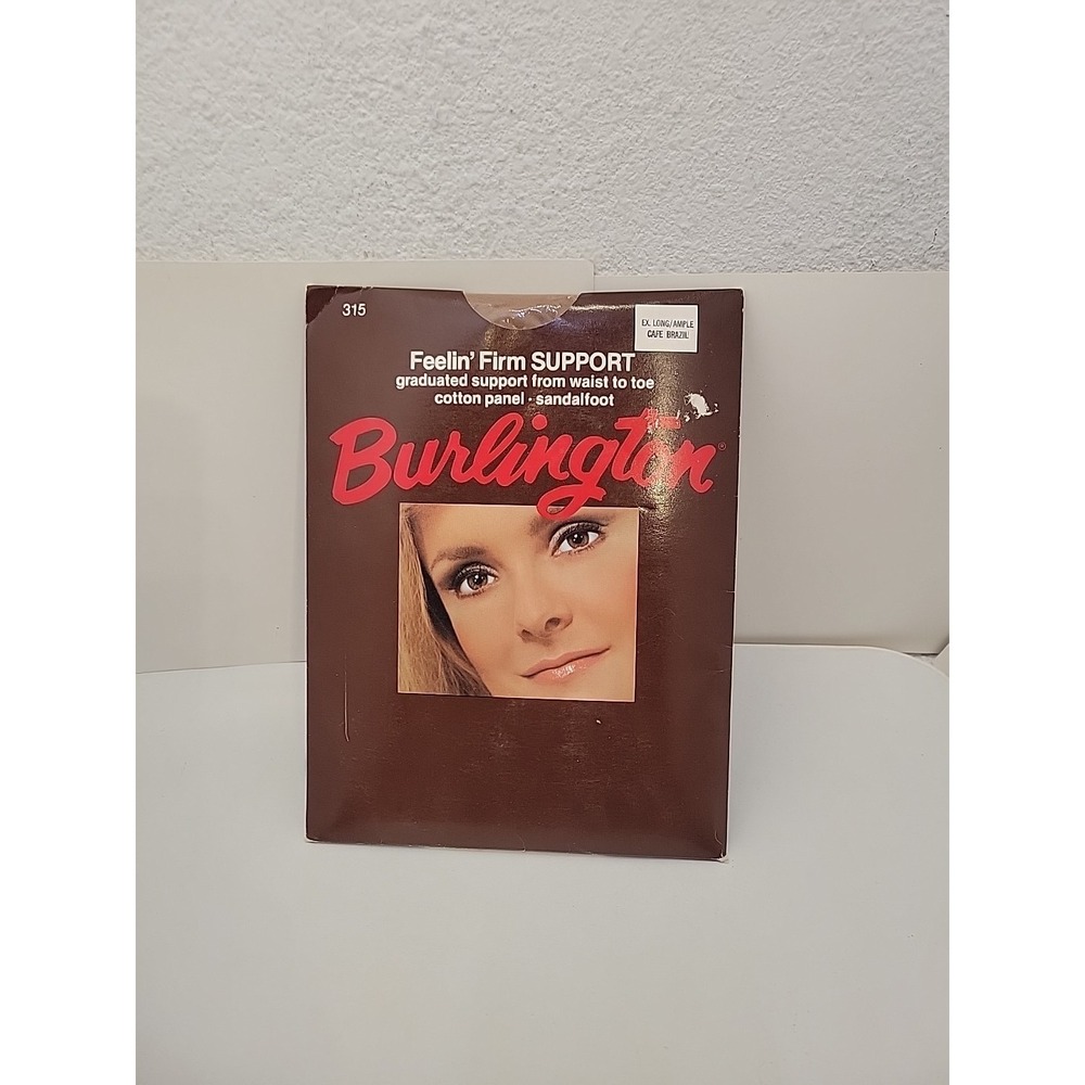 VTG  Burlington Feelin' Firm Support Pantyhose 315 Size‎ Medium Cafe Brazil